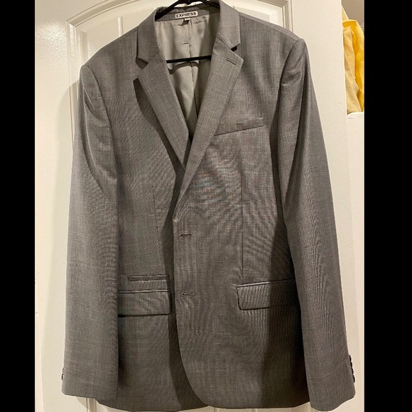 Express Other - Men’s Slim 2 piece Grey Suit 42R 33/32 pants